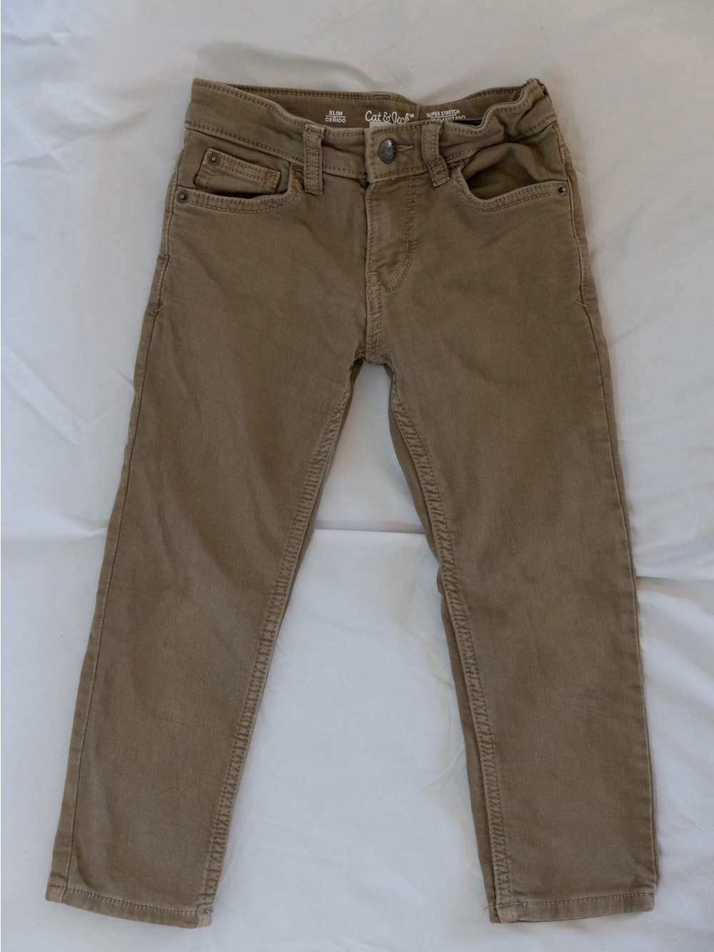 Cat & Jack Kids' Tan Corduroy Slim Pants